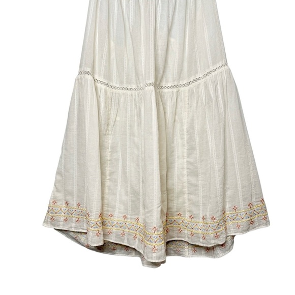 NEW Madewell Embroidered Cream Racerback Women’s Summer Cover Up Dress Sz 2X - Picture 6 of 11